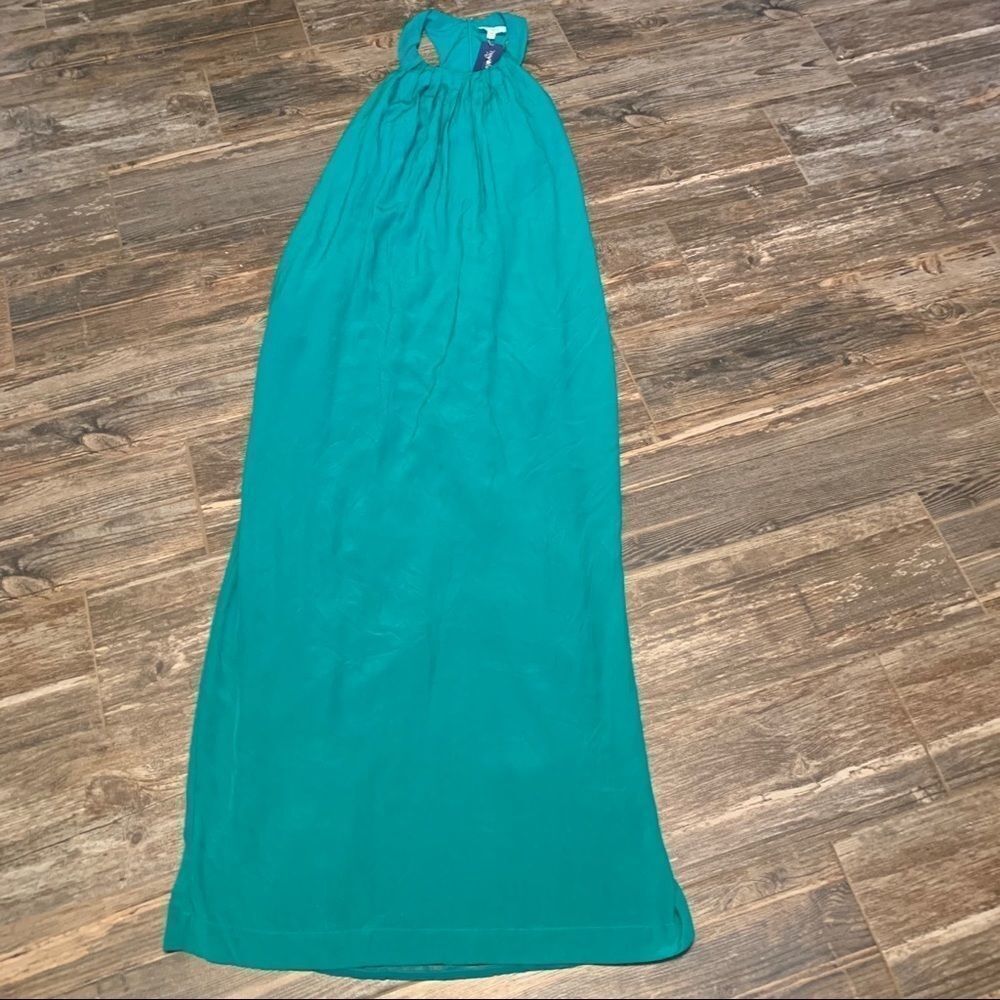 Everly Green Sleeveless Maxi Halter Dress Medium NWT